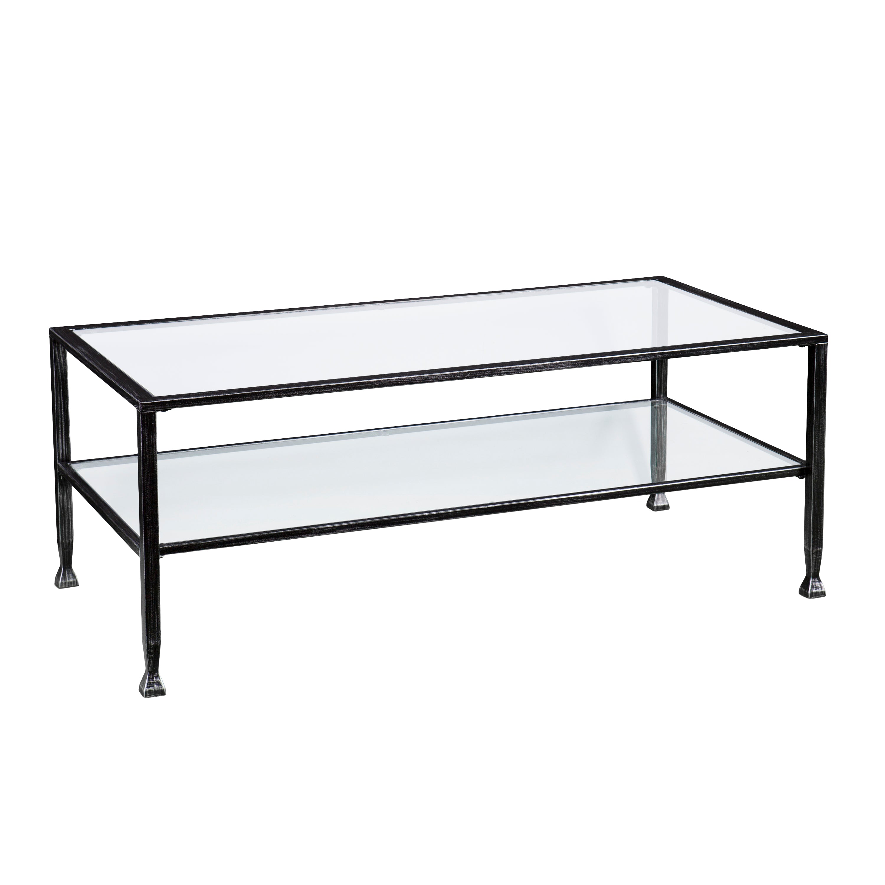 Jaymes Metal and Glass Cocktail Table - Thumbnail 5