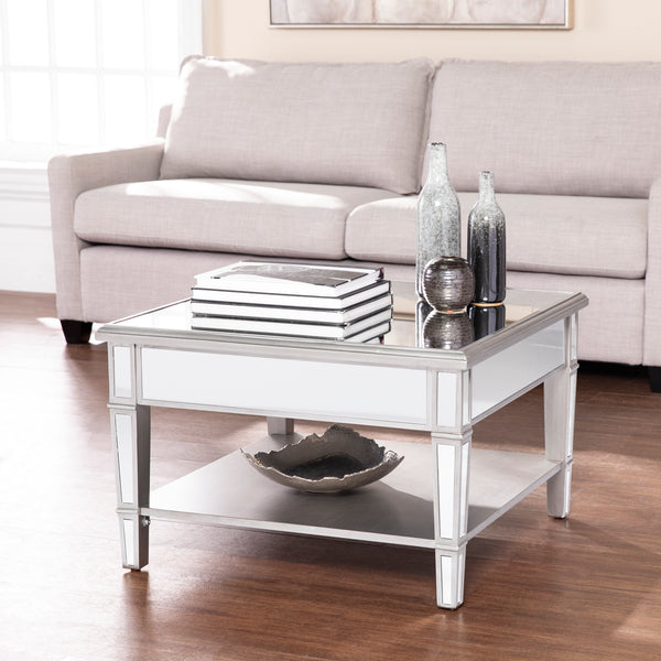 Sei Furniture Wedlyn Square Mirrored Cocktail Table Ck9340
