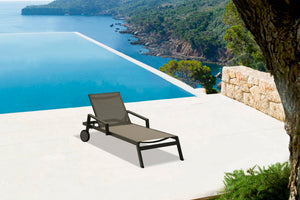 Whiteline Modern Living Bondi Outdoor Chaise Lounge CL1534-GRY