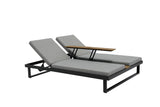 Whiteline Modern Living Sandy Double Lounge Chair CL1572-GRY