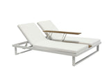 Whiteline Modern Living Sandy Double Lounge Chair CL1572-WHT