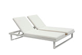 Whiteline Modern Living Sandy Double Lounge Chair CL1572-WHT
