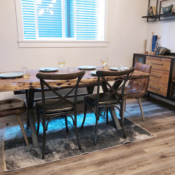 LH Imports Metal Crossback Chair CLA-03