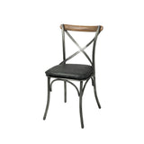 LH Imports Metal Crossback Chair CLA-03