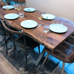 LH Imports Metal Crossback Chair with Black Seat Cushion CLA-03BLK