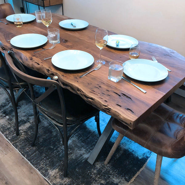 LH Imports Metal Crossback Chair CLA-03