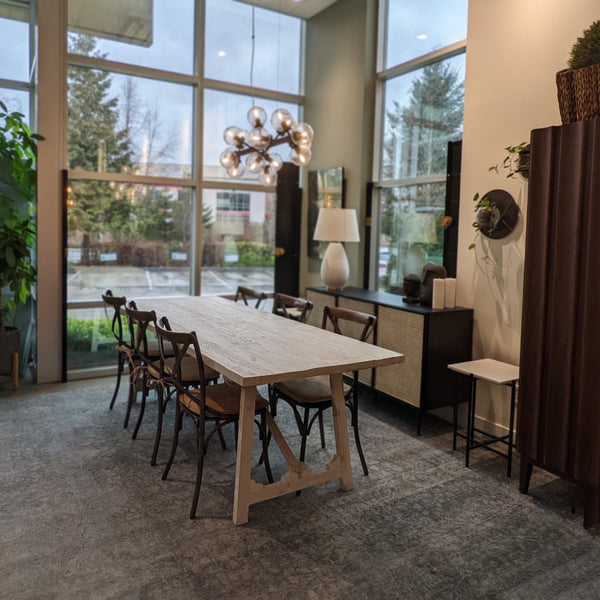 LH Imports Metal Crossback Chair CLA-03