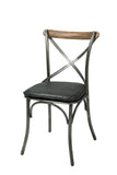 LH Imports Metal Crossback Chair CLA-03