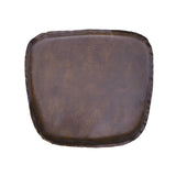 LH Imports Metal Crossback Leather Cushion Seat CLA-04B