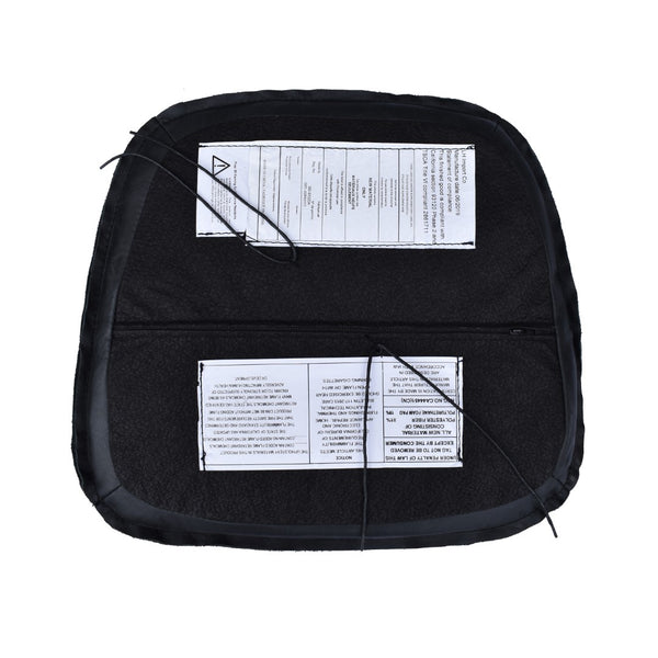 LH Imports Metal Crossback Leather Cushion Seat CLA-04B