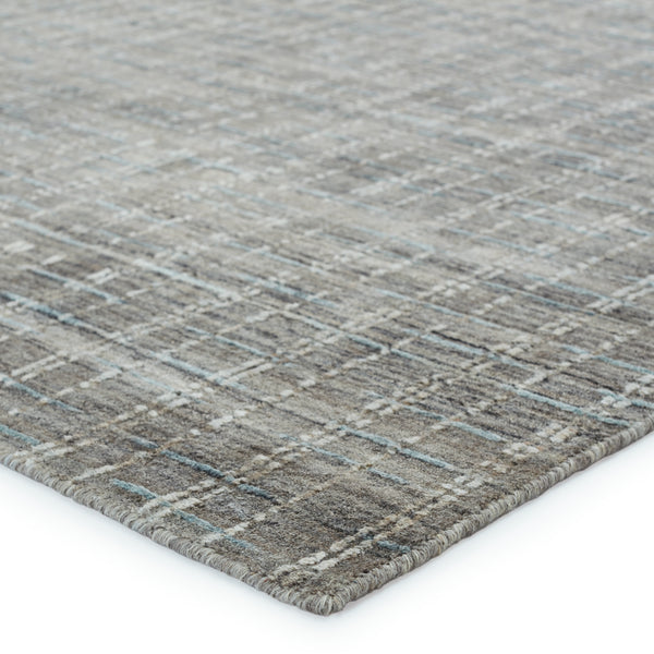 Jaipur Living Thaddea Handmade Striped Gray/ Blue Area Rug (10'X14')