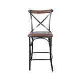 LH Imports Metal Crossback Counter Stool CLA-05