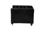 Shatana Home Claire 1 Sofa Black Velvet