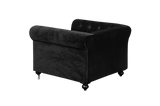 Shatana Home Claire 1 Sofa Black Velvet