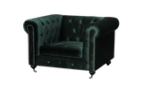 Shatana Home Claire 1 Sofa Green Velvet