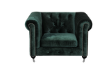 Shatana Home Claire 1 Sofa Green Velvet