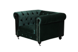 Shatana Home Claire 1 Sofa Green Velvet