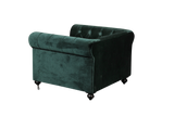 Shatana Home Claire 1 Sofa Green Velvet