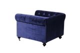 Shatana Home Claire 1 Sofa Navy Velvet