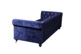 Shatana Home Claire 3 Sofa Navy Velvet