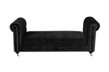 Shatana Home Claire Bench Black Velvet