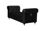 Shatana Home Claire Bench Black Velvet