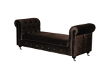 Shatana Home Claire Bench Chocolate Velvet