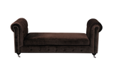 Shatana Home Claire Bench Chocolate Velvet