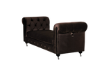 Shatana Home Claire Bench Chocolate Velvet