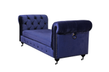 Shatana Home Claire Bench Navy Velvet