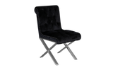 Shatana Home Claire Dining Chair Black Velvet (Set Of 2)