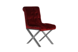 Shatana Home Claire Dining Chair Burgundy Velvet (Set Of 2)