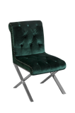 Shatana Home Claire Dining Chair Green Velvet (Set Of 2)