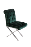 Shatana Home Claire Dining Chair Green Velvet (Set Of 2)