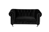 Shatana Home Claire Kid'S Sofa Black Velvet