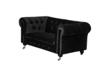 Shatana Home Claire Kid'S Sofa Black Velvet