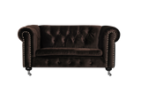 Shatana Home Claire Kid'S Sofa Chocolate Velvet