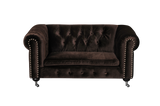 Shatana Home Claire Kid'S Sofa Chocolate Velvet