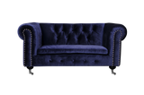 Shatana Home Claire Kid'S Sofa Navy Velvet