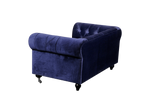 Shatana Home Claire Kid'S Sofa Navy Velvet