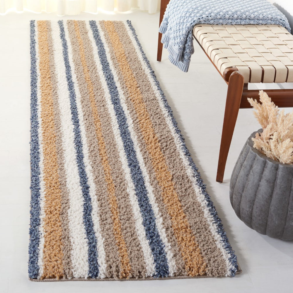 Calico Shag Rug - Luxurious Power Loomed Polyester Design from Turkey, Ideal for Cozy Spaces