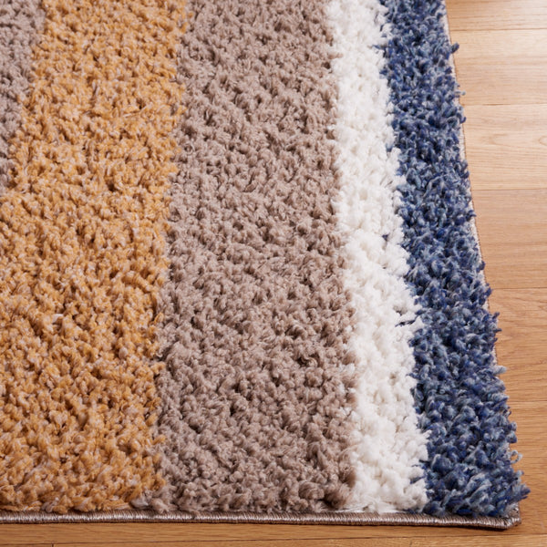 Calico Shag Rug - Luxurious Power Loomed Polyester Design from Turkey, Ideal for Cozy Spaces