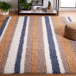 Calico Shag Rug - Luxurious Power Loomed Polyester Design from Turkey, Ideal for Cozy Spaces