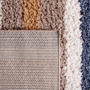 Calico Shag Rug - Luxurious Power Loomed Polyester Design from Turkey, Ideal for Cozy Spaces