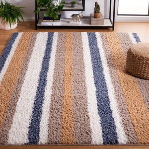 Calico Shag Rug - Luxurious Power Loomed Polyester Design from Turkey, Ideal for Cozy Spaces