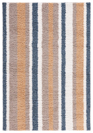 Calico Shag Rug - Luxurious Power Loomed Polyester Design from Turkey, Ideal for Cozy Spaces