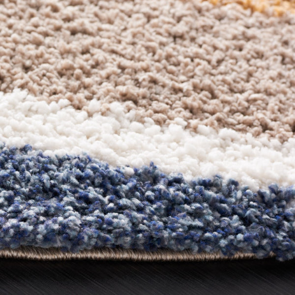 Calico Shag Rug - Luxurious Power Loomed Polyester Design from Turkey, Ideal for Cozy Spaces