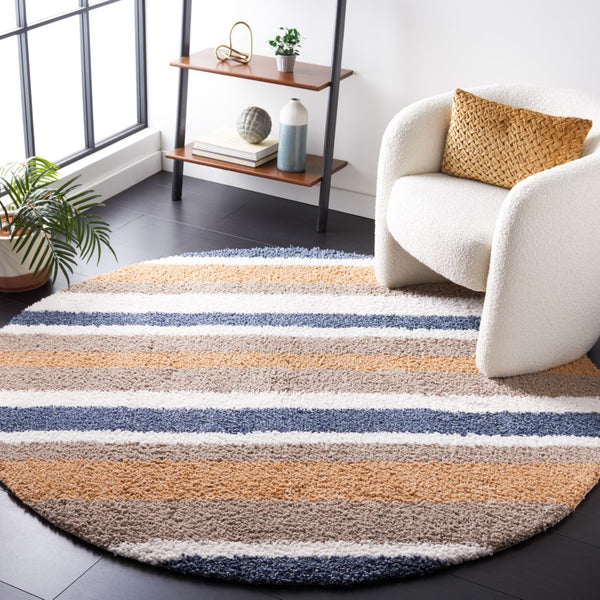 Calico Shag Rug - Luxurious Power Loomed Polyester Design from Turkey, Ideal for Cozy Spaces