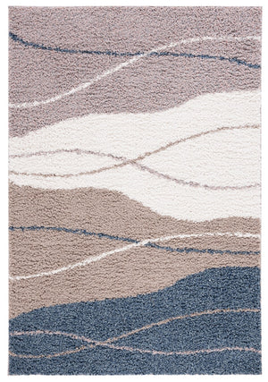 Calico Shag & Flokati Rug - Luxurious Power Loomed Polyester for Cozy Living Spaces, 40mm Pile