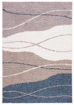 Calico Shag & Flokati Rug - Luxurious Power Loomed Polyester for Cozy Living Spaces, 40mm Pile